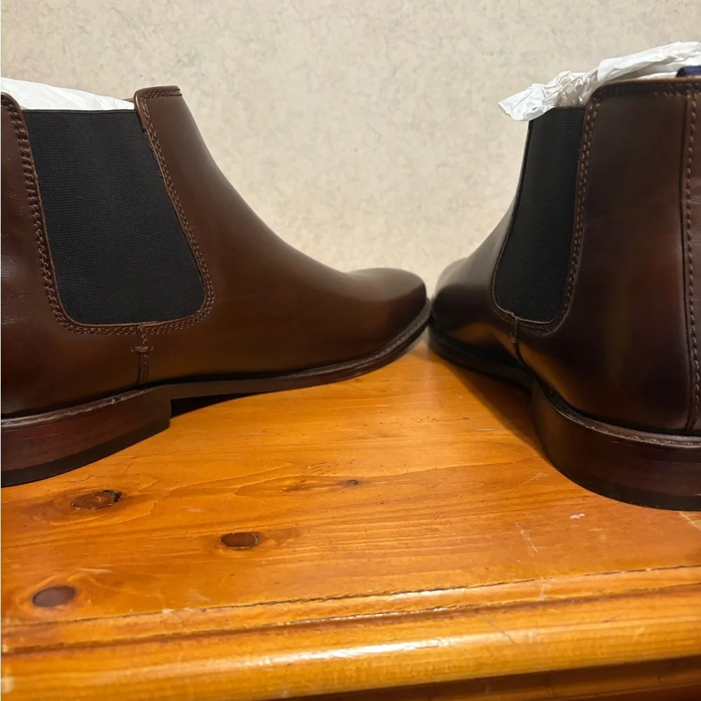 Mix No. 6 Men's Brown leather Aleder Chelsea Ankle Boot Size 13